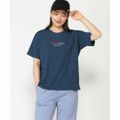 【ライトピンク】marie claire sport/(W)ロゴTシャツ