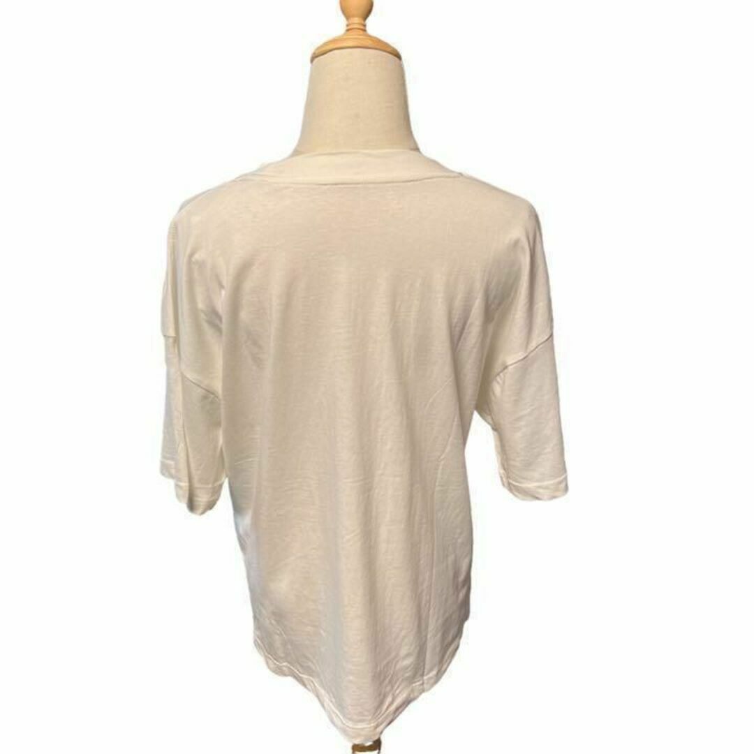 【新品　送料無料】プリントtシャツ サイズll ホワイト2 レディースのトップス(Tシャツ(半袖/袖なし))の商品写真