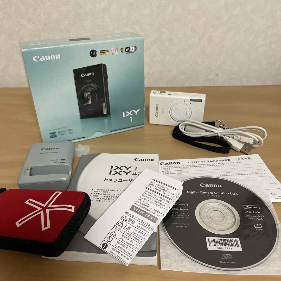 Canon(キヤノン)のCanon コンパクトデジタルカメラ IXY 1 WH スマホ/家電/カメラのカメラ(コンパクトデジタルカメラ)の商品写真