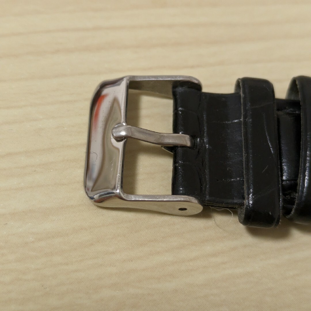 腕時計　アマルフィーディーア　クォーツ　黒ベルト メンズの時計(腕時計(アナログ))の商品写真