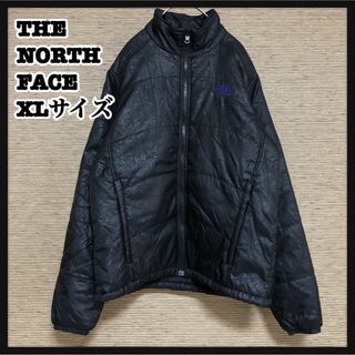 ザノースフェイス(THE NORTH FACE)の【ノースフェイス】インナーダウン　中綿ジャケット　総柄花柄　バラブラック２K(その他)