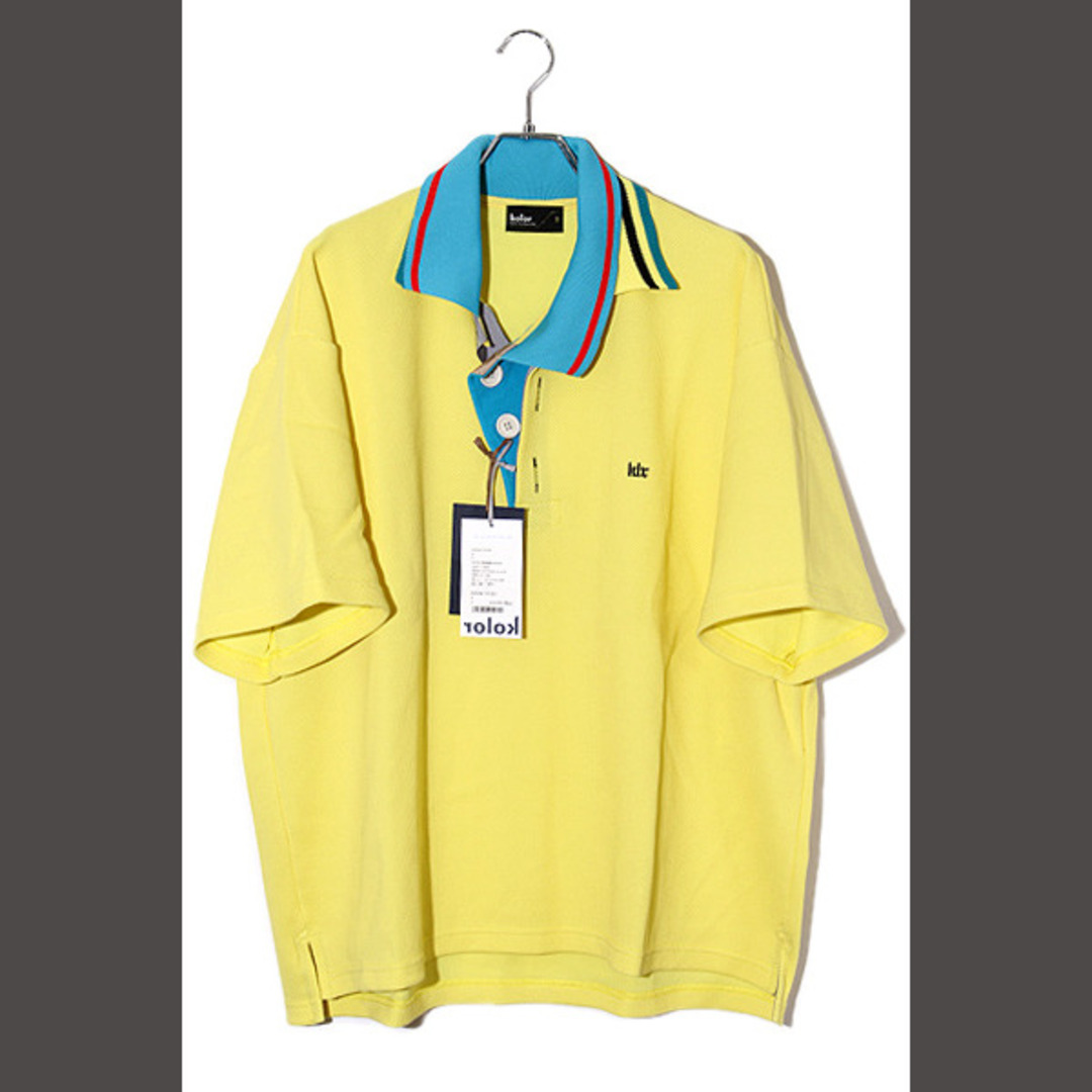 kolor - 未使用品 23SS kolor カラー ドッキング 半袖ポロシャツ kolor - 未使用品 23SS kolor カラー ドッキング 半袖ポロシャツ