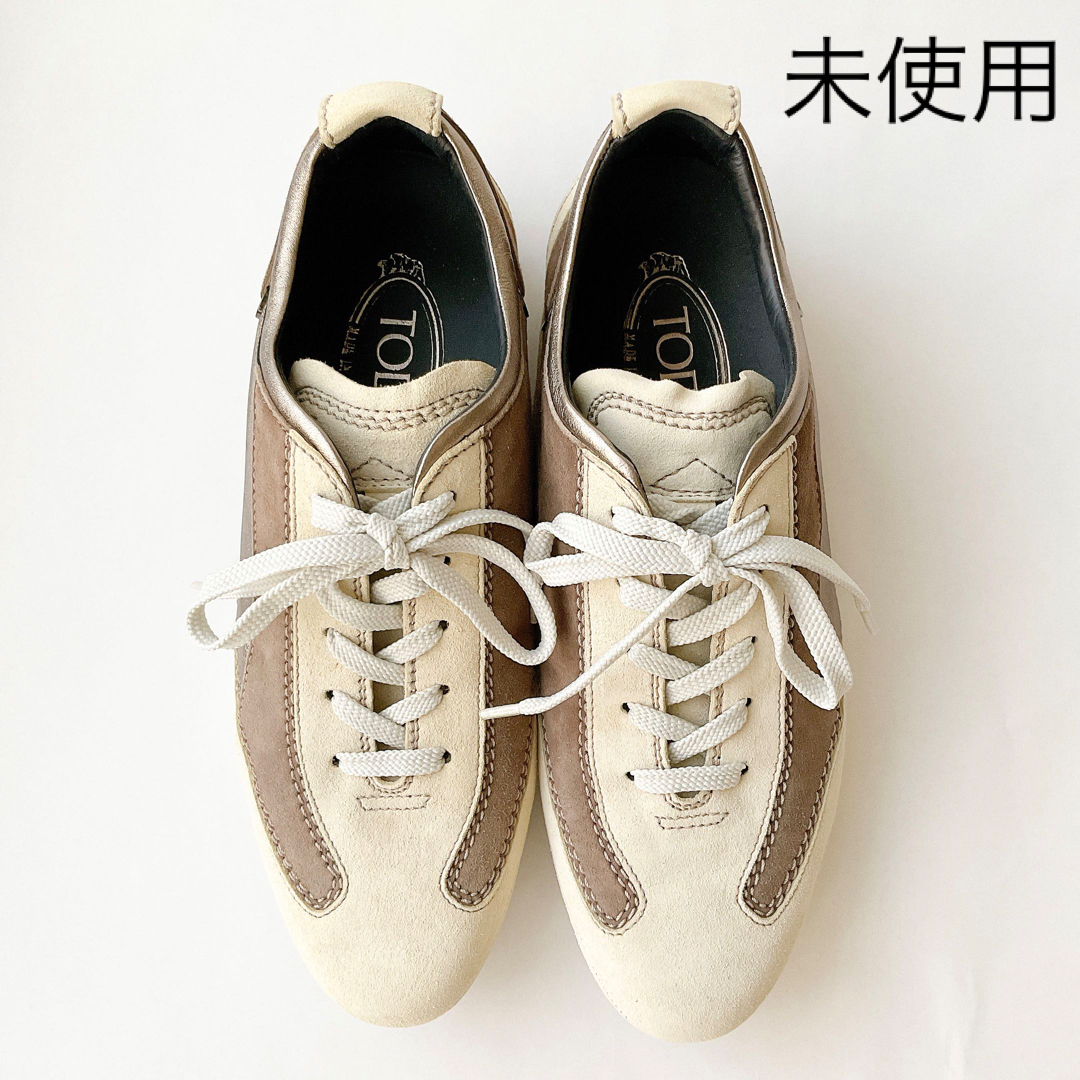 TOD'S(トッズ)の【未使用】TOD’S レザースニーカー◇36.5 23.5cm トッズ レディースの靴/シューズ(スニーカー)の商品写真