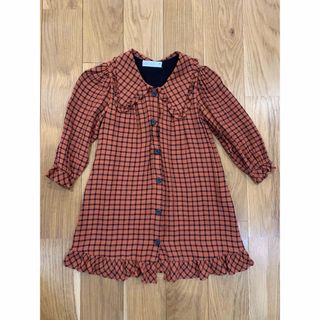 ザラキッズ(ZARA KIDS)のザラガール　ビッグカラーチェックワンピース(ワンピース)