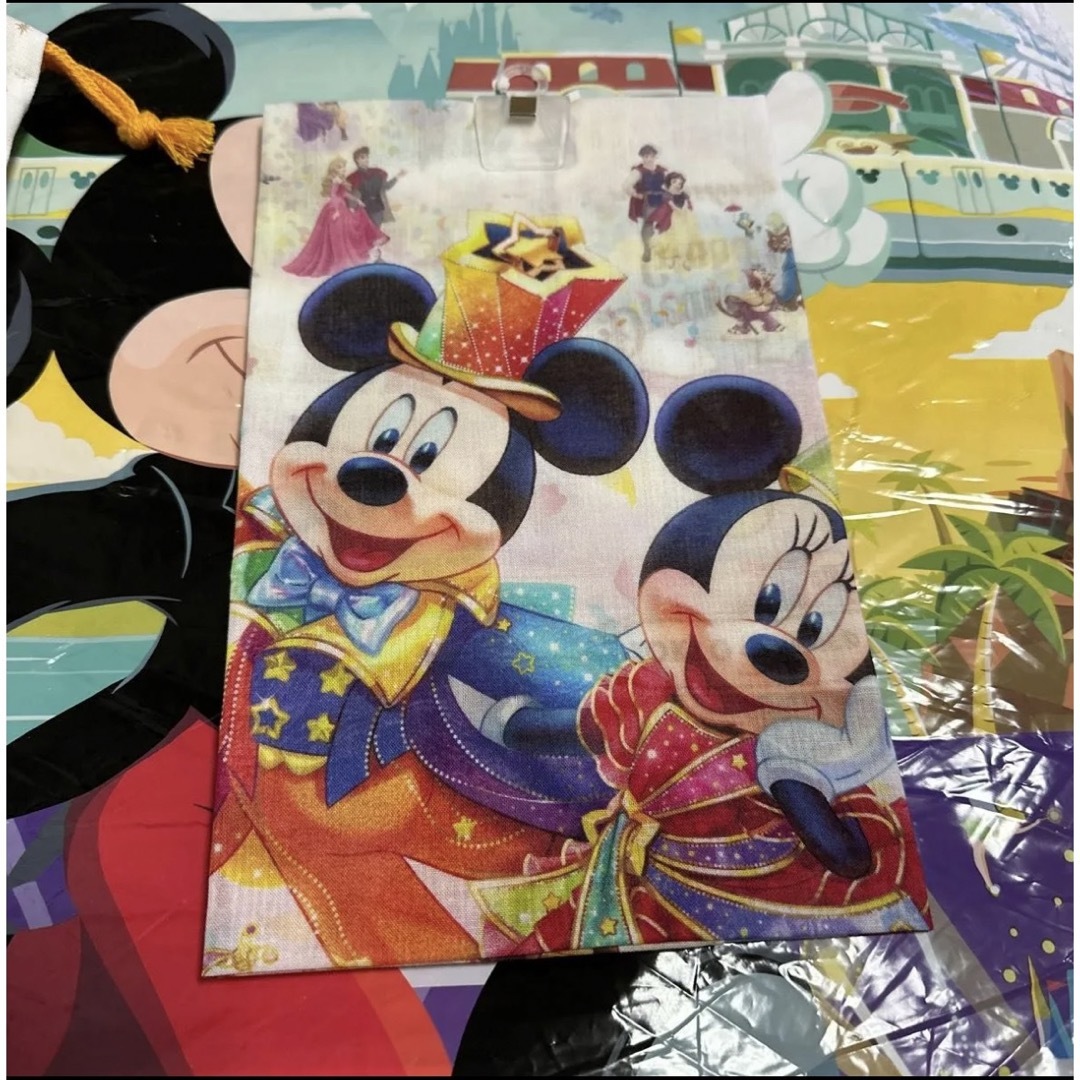 Disney(ディズニー)のディズニー　40周年 グランドフィナーレ　バンダナ　巾着　実写　レジャーシート エンタメ/ホビーのおもちゃ/ぬいぐるみ(キャラクターグッズ)の商品写真