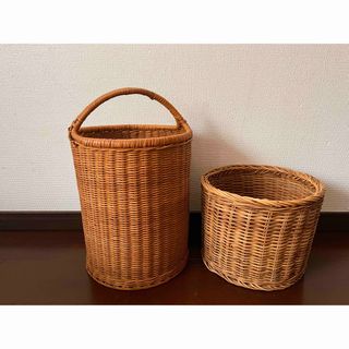 未使用 レトロ】銭湯にありそうな脱衣かご ラタン 籐かご 未使用 レトロ】銭湯にありそうな脱衣かご ラタン 籐かご