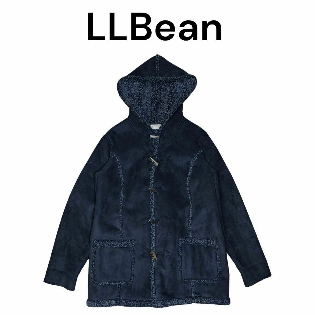 L.L.Bean(エルエルビーン)のLLBean　フェイクムートン裏ボアダッフルコート　古着　エルエルビーン メンズのジャケット/アウター(ダッフルコート)の商品写真