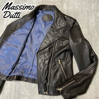 Massimo Dutti - 【希少】マッシモドゥッティ 本革　シープスキン　3way ダブルライダース M