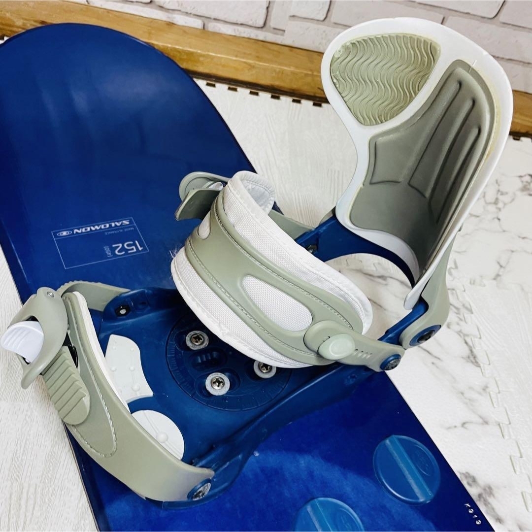 SALOMON(サロモン)の即決 美品 清掃済み サロモン 板＆バインディング 2点セット 152cm スポーツ/アウトドアのスノーボード(ボード)の商品写真