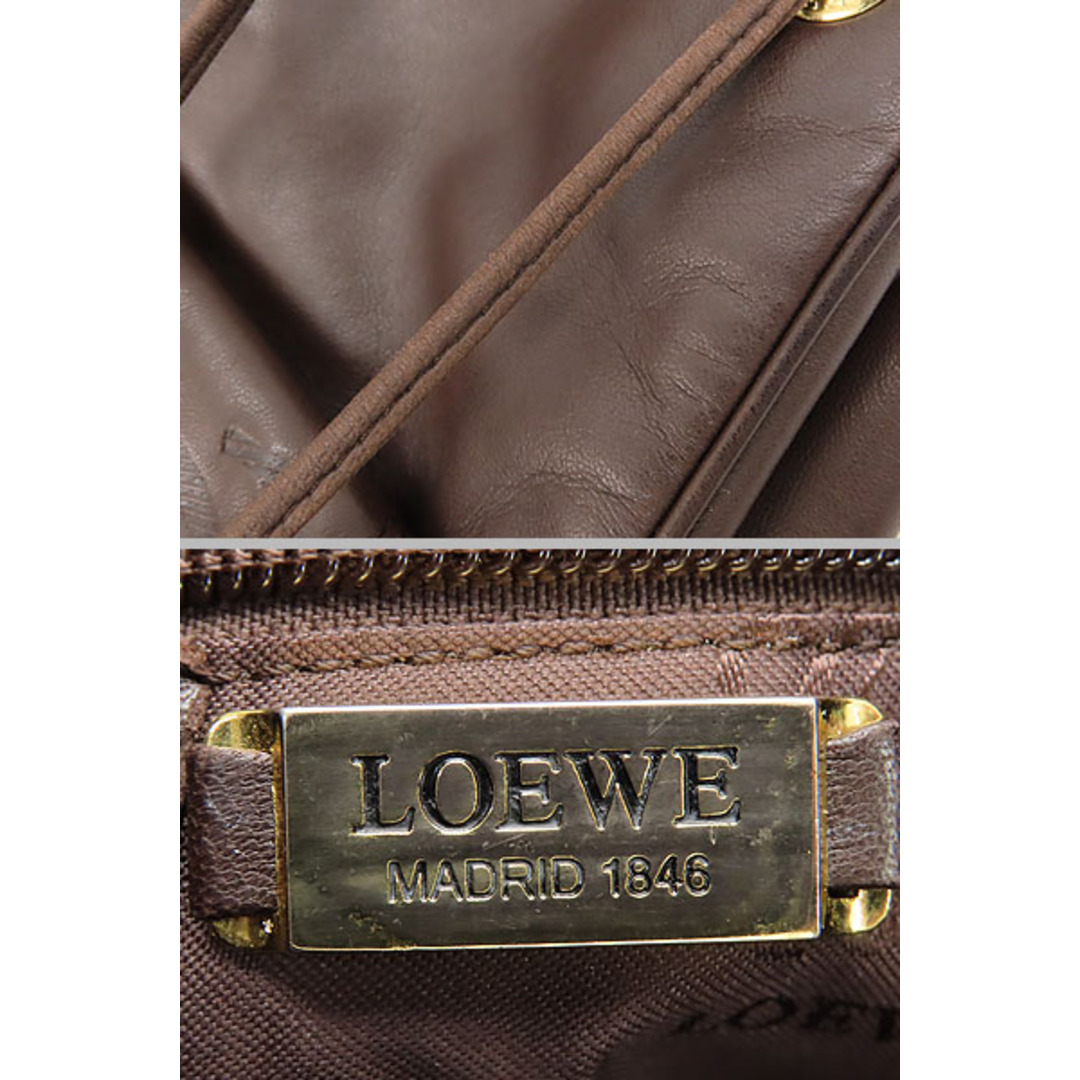 LOEWE(ロエベ)の美品ロエベヴィンテージアナグラムスモールバックパックリュックサック レディースのバッグ(リュック/バックパック)の商品写真
