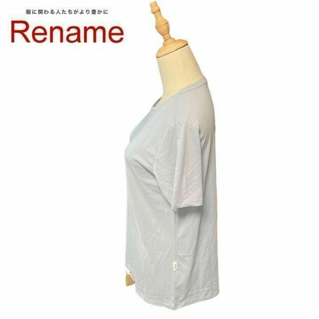 【新品　送料無料】Rename X tシャツ サイズL ライトブルー レディースのトップス(Tシャツ(半袖/袖なし))の商品写真