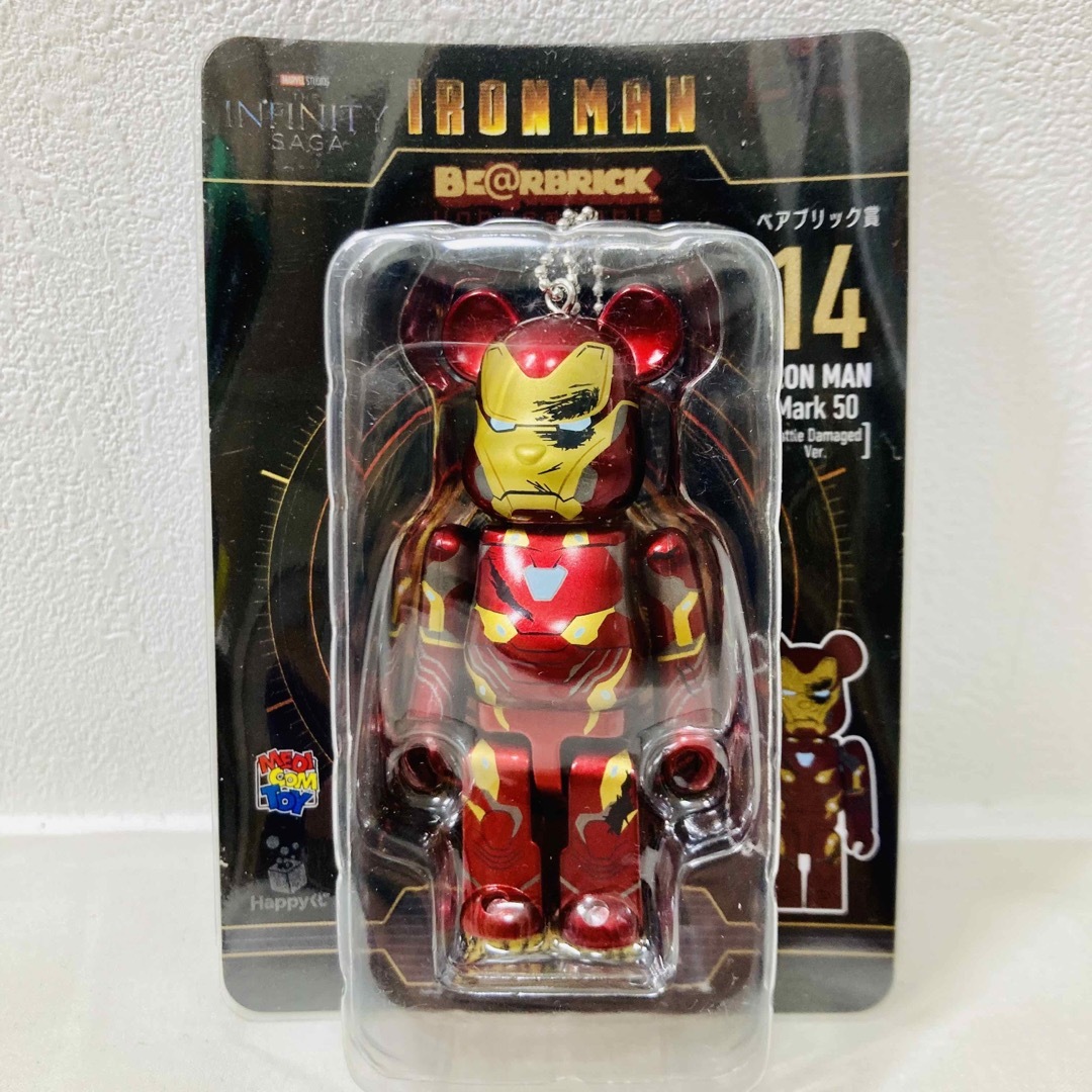 BE@RBRICK(ベアブリック)の【新品未開封】ハッピーくじBE@RBRICKアイアンマンベアブリック賞マーク50 エンタメ/ホビーのフィギュア(アメコミ)の商品写真