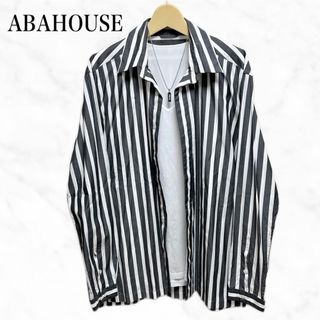 アバハウス(ABAHOUSE)のABAHOUSE ストライプシャツ　長袖シャツ　総柄シャツ　ストライプ柄シャツ(シャツ)