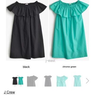 ジェイクルー(J.Crew)のJCrew☆大人もOK☆ GIRLS' RUFFLE DRESS(ミニワンピース)