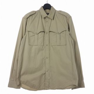 ステューシー(STUSSY)のステューシー 90S 00S 紺タグ アメリカ製 シャツ 長袖 M ベージュ  (シャツ)