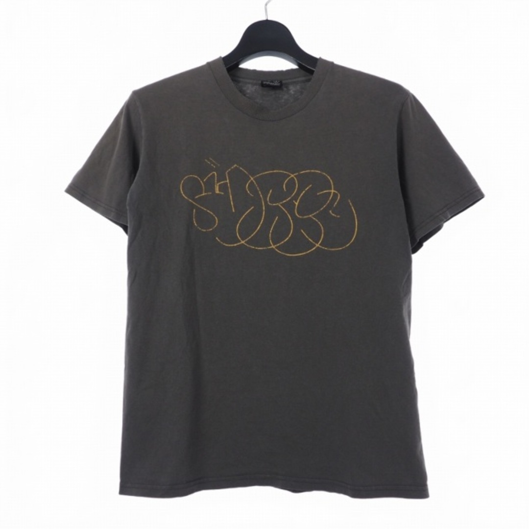 STUSSY(ステューシー)のステューシー グラフィック ロゴ Tシャツ 半袖 クルーネック S グレー  メンズのトップス(Tシャツ/カットソー(半袖/袖なし))の商品写真