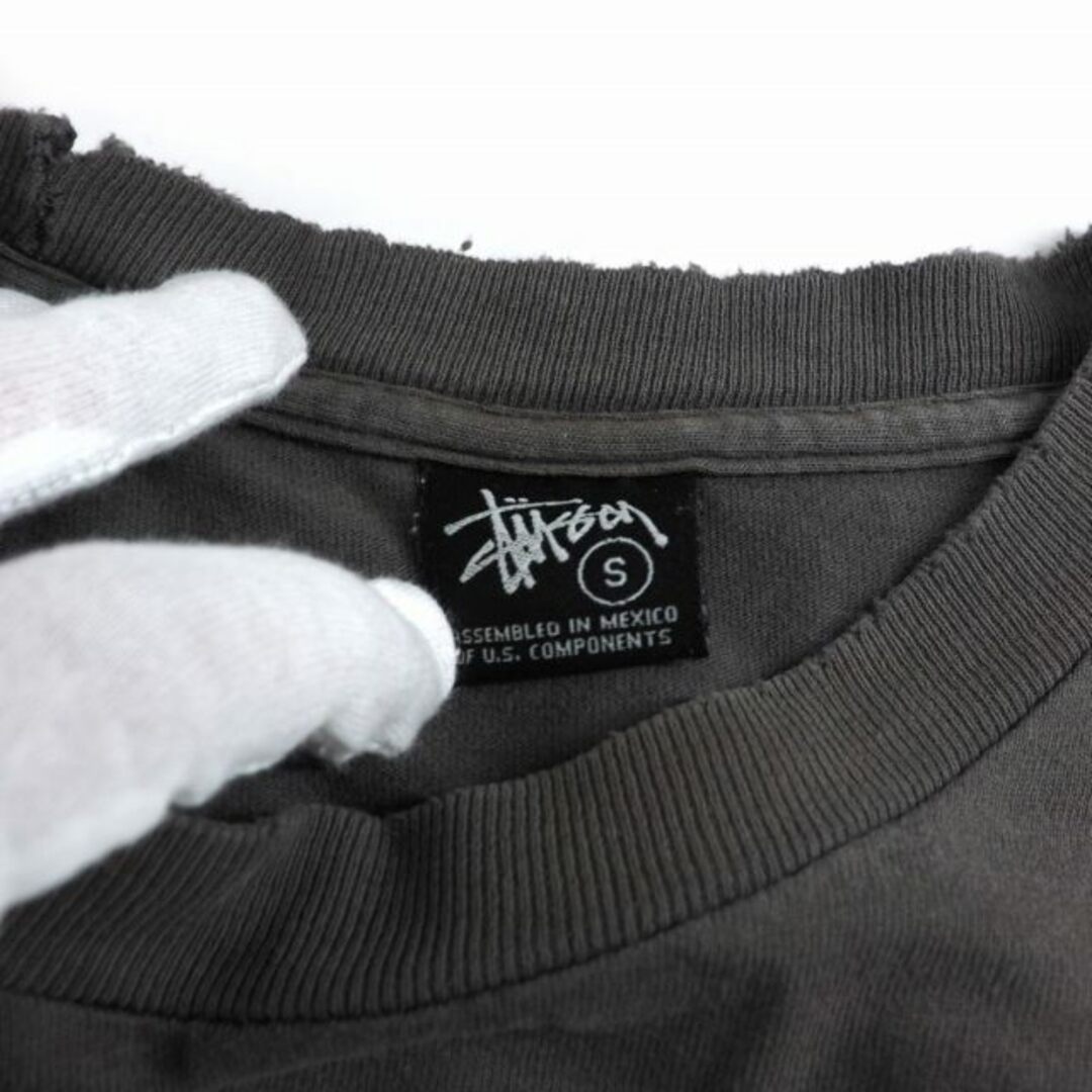 STUSSY(ステューシー)のステューシー グラフィック ロゴ Tシャツ 半袖 クルーネック S グレー  メンズのトップス(Tシャツ/カットソー(半袖/袖なし))の商品写真