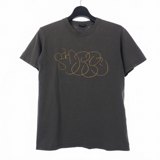ステューシー(STUSSY)のステューシー グラフィック ロゴ Tシャツ 半袖 クルーネック S グレー (Tシャツ/カットソー(半袖/袖なし))