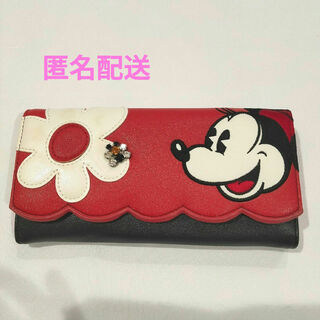 ディズニー(Disney)のミニー　長財布　赤　黒(財布)