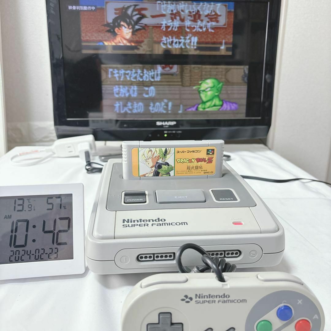 ✅一発起動　スーパーファミコンAセット　動作良好です 品質保証，大人気 レストア スーパーファミコン 分解清掃しHDMI接続
