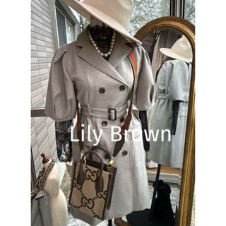 リリーブラウン(Lily Brown)の綺麗なお姉さんのリリーブラウンお洒落コート風ワンピース(ひざ丈ワンピース)