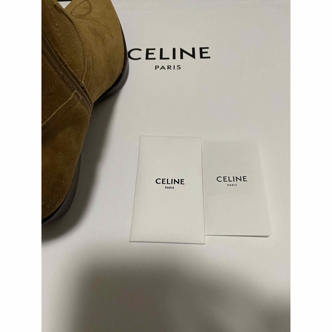 celine(セリーヌ)のCELINE ウエスタンブーツ スエード 新品未使用 裏張り済み 40 セリーヌ メンズの靴/シューズ(ブーツ)の商品写真