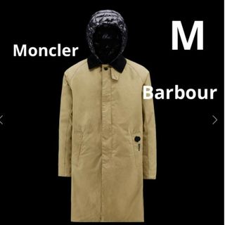 モンクレール(MONCLER)のMONCLER Barbour Barraトレンチコート カーキ M(ダウンジャケット)