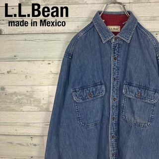 L.L.Bean - L.L.Bean エルエルビーン メキシコ製 裏地ネル デニムシャツ