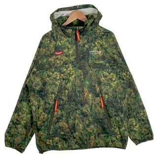 アップルバム(APPLEBUM)のAPPLEBUM アップルバム CRSB raidback ピクセルカモ アノラック グリーン プルオーバー フード収納 Size XL(ナイロンジャケット)