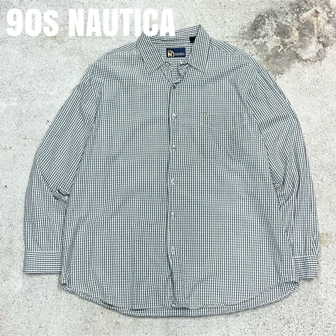 NAUTICA(ノーティカ)の＊7359 90s NAUTICA ノーチカ　ノーティカ　長袖シャツ　チェック メンズのトップス(シャツ)の商品写真