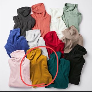 ユニクロ(UNIQLO)のヒートテックフリースタートルネックt (カットソー(長袖/七分))