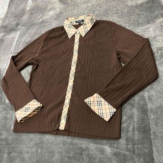 バーバリー(BURBERRY)のバーバリー カシミヤ使用 ニットシャツ カーディガン(カーディガン)