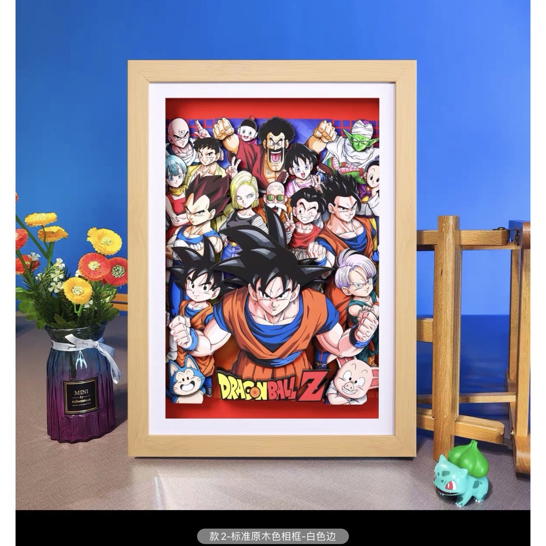 ドラゴンボール  DRAGON BALL   繪畫  3D 額装 カラー選 エンタメ/ホビーのアニメグッズ(その他)の商品写真