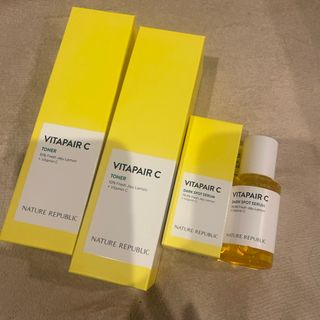 ネイチャーリパブリック(NATURE REPUBLIC)の【値下げ】ネイチャーリパブリック4点　VITAPAIR C トナー・セラム(化粧水/ローション)