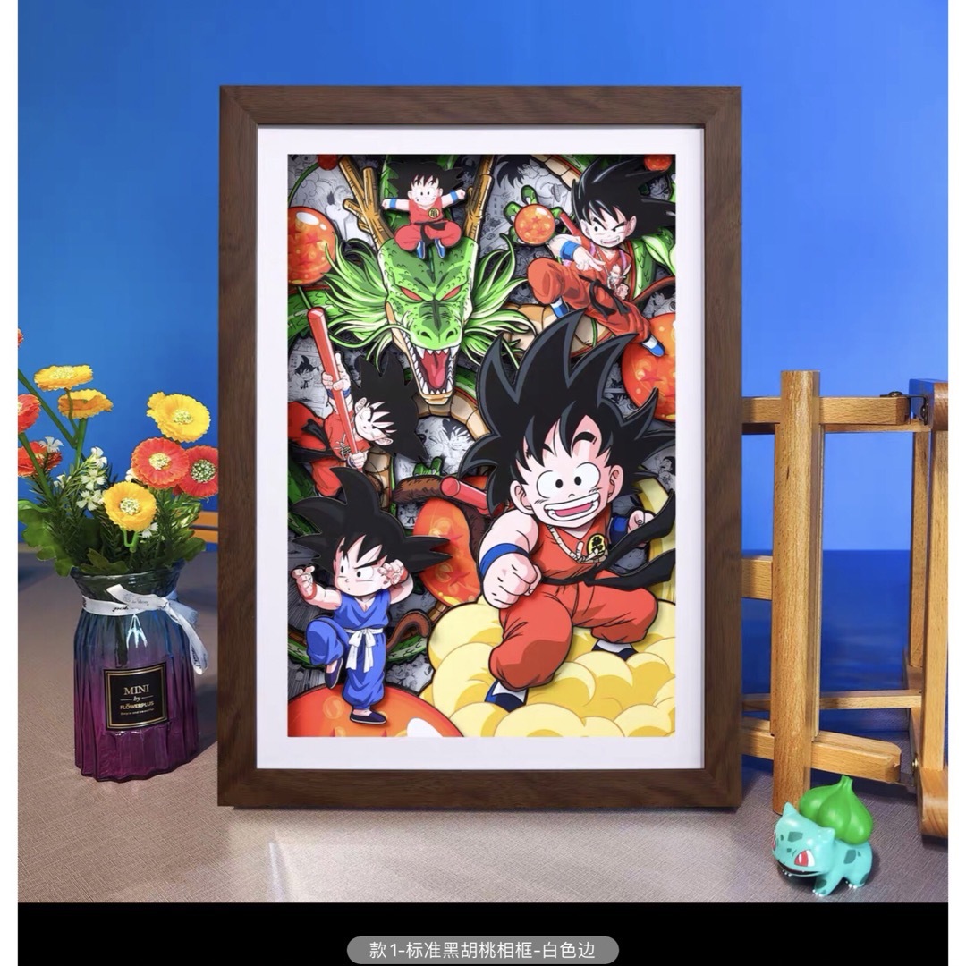 ドラゴンボール  DRAGON BALL   悟空 繪畫  3D 額装 カラー選 エンタメ/ホビーのアニメグッズ(その他)の商品写真