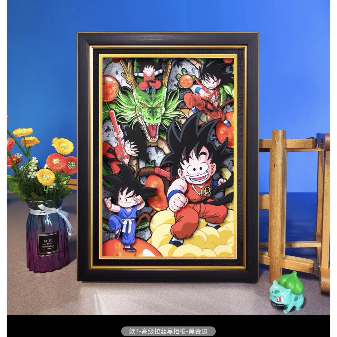 ドラゴンボール  DRAGON BALL   悟空 繪畫  3D 額装 カラー選 エンタメ/ホビーのアニメグッズ(その他)の商品写真