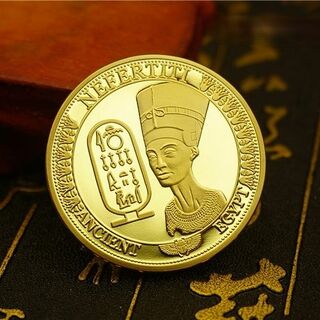 ネフェルティティ コイン メダル ファラオ 古代エジプト ゴールド ピラミッド(その他)