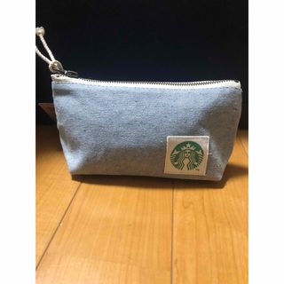 スターバックス(Starbucks)の《新品未使用》スターバックス　アップサイクル　コットンポーチ　デニムブルー(ポーチ)