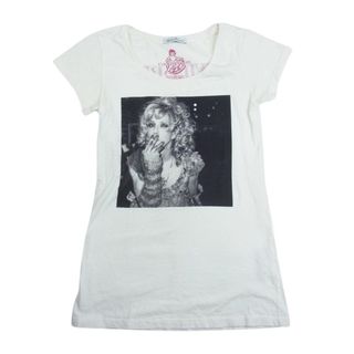 ヒステリックグラマー(HYSTERIC GLAMOUR)のHYSTERIC GLAMOUR ヒステリックグラマー 0102CT23 COURTNEY LOVE コートニーラブ プリント Tシャツ 半袖 ホワイト系 F【中古】(シャツ/ブラウス(半袖/袖なし))