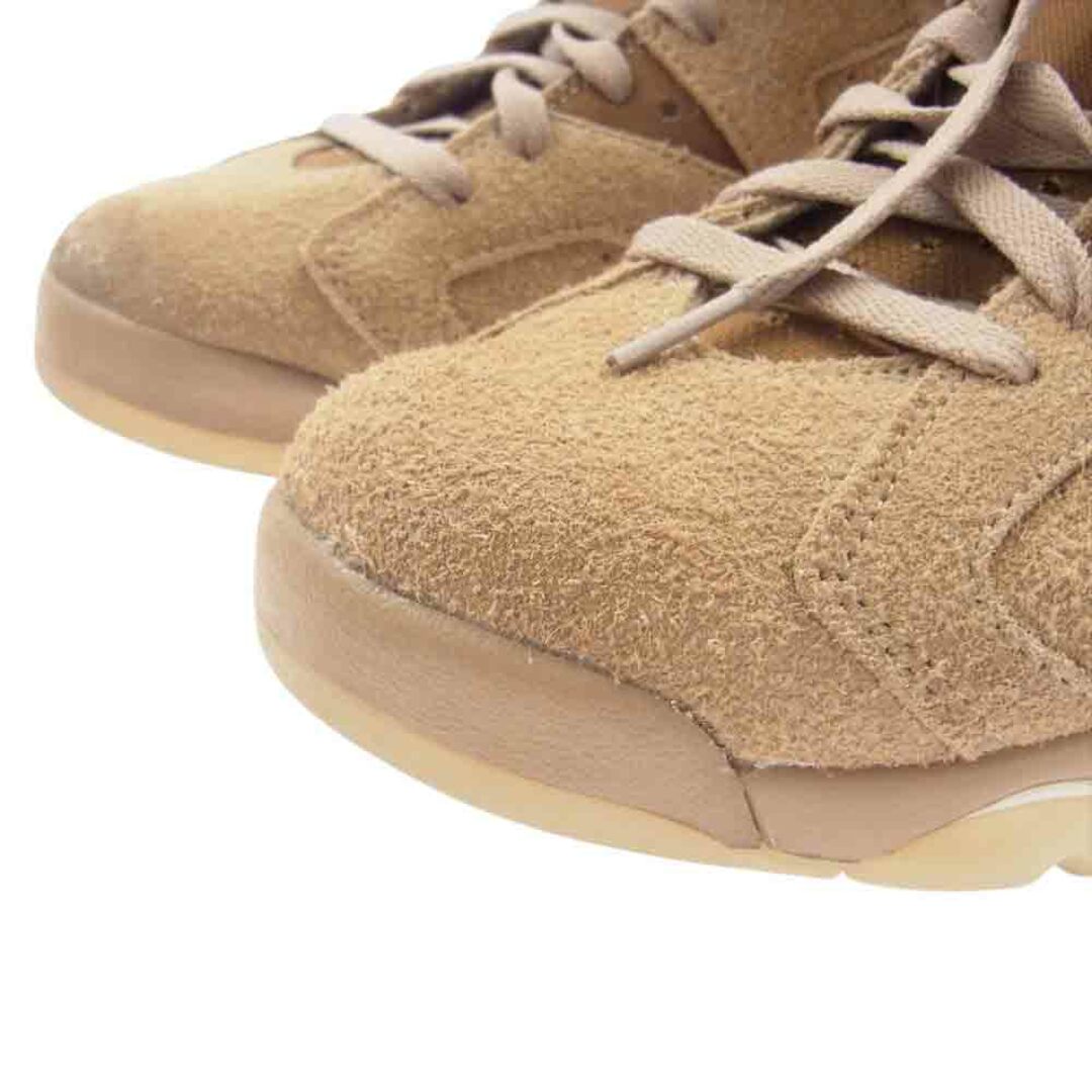 NIKE(ナイキ)のNIKE ナイキ スニーカー DH0690-200 × Travis Scott  Air Jordan 6  British Khaki トラビス スコット ジョーダン  6 レトロ スニーカー ライトブラウン系 26.5cm【中古】 メンズの靴/シューズ(スニーカー)の商品写真