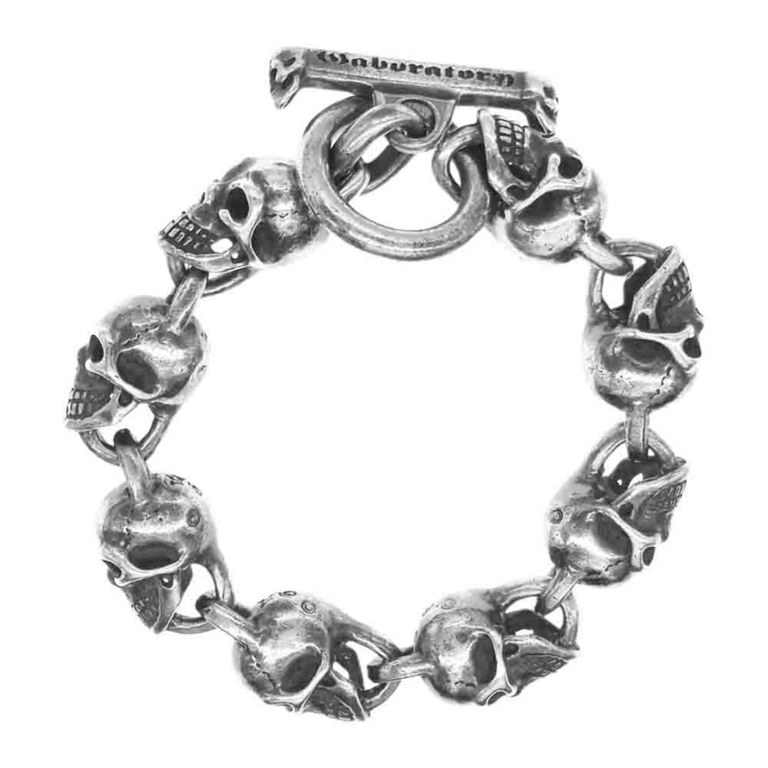 Gabor(ガボール)のGABOR ガボール ブレスレット 8SKULL LINK BRACELET 8スカルリンク 逆転 ブレスレット シルバー系【中古】 メンズのアクセサリー(ブレスレット)の商品写真