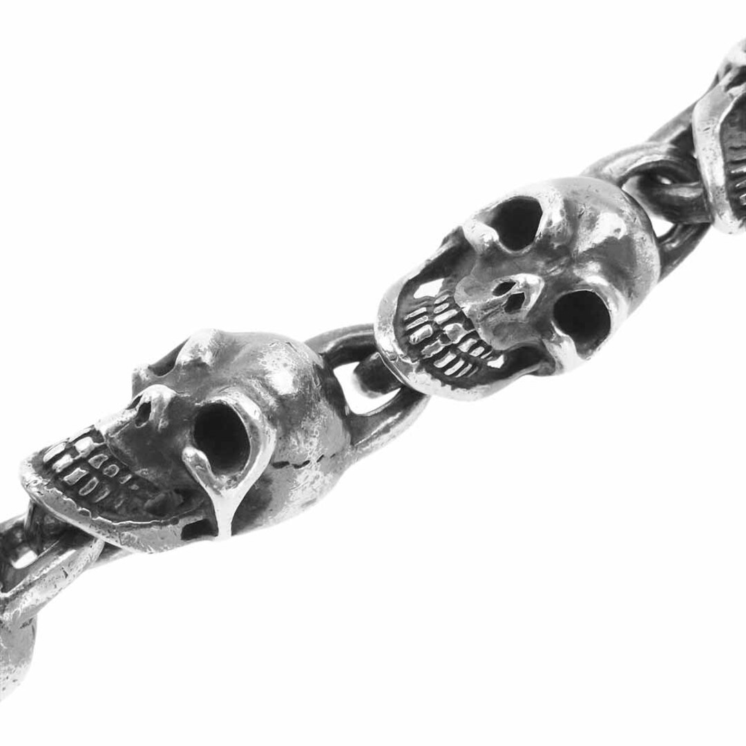 Gabor(ガボール)のGABOR ガボール ブレスレット 8SKULL LINK BRACELET 8スカルリンク 逆転 ブレスレット シルバー系【中古】 メンズのアクセサリー(ブレスレット)の商品写真