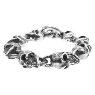 ガボール(Gabor)のGABOR ガボール ブレスレット 8SKULL LINK BRACELET 8スカルリンク 逆転 ブレスレット シルバー系【中古】(ブレスレット)