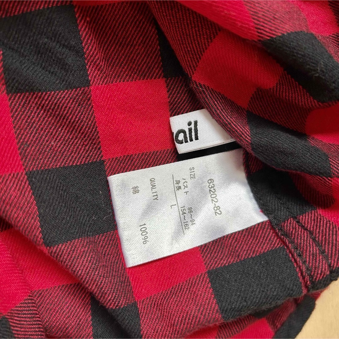 Avail(アベイル)のAvail(アベイル)フランネルブロックチェック柄シャツ レディースのトップス(シャツ/ブラウス(長袖/七分))の商品写真