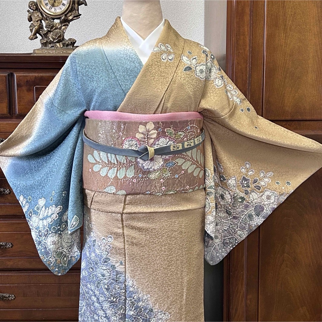 辻が花 振袖 4点セット 費やさ 辻が花 振袖 4点セット 費やさ