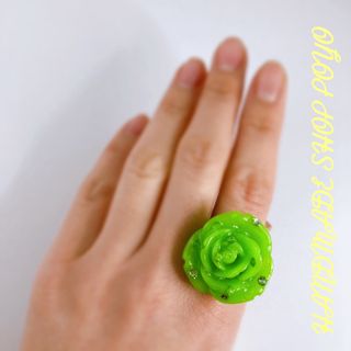 春色新色です♡『Rose orgonite ring』お守りに♡(リング)