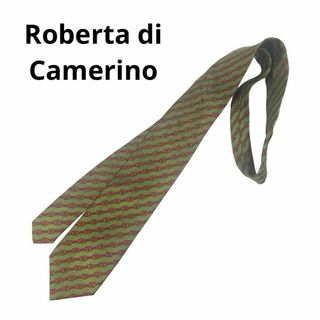 ロベルタディカメリーノ(ROBERTA DI CAMERINO)のロベルタ・ディ・カメリーノ ネクタイ   シルク グリーン Roberta(ネクタイ)