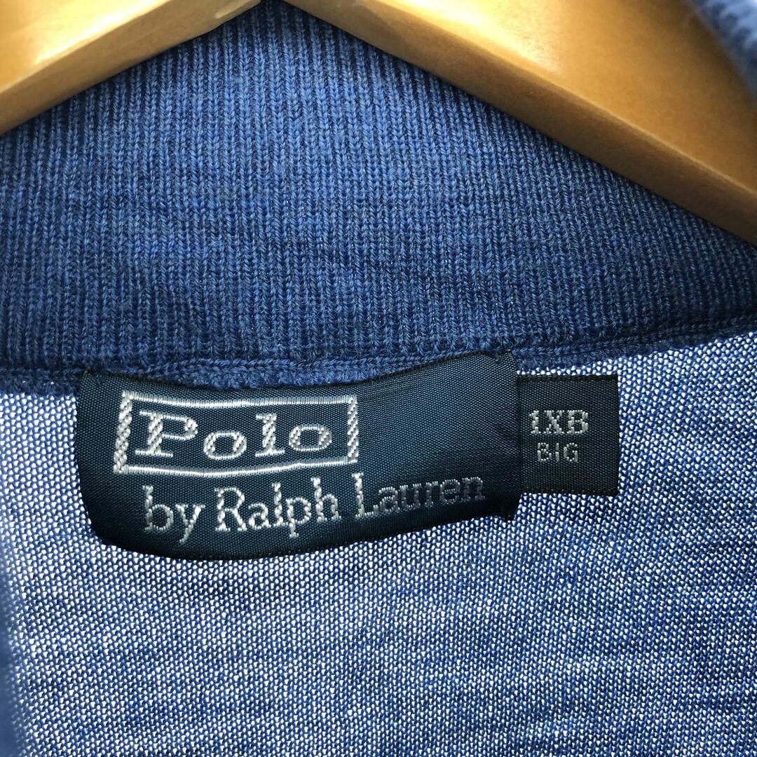 Ralph Lauren(ラルフローレン)の古着 ラルフローレン Ralph Lauren POLO by Ralph Lauren ウールニットハーフジップセーター メンズXL /eaa420154 メンズのトップス(ニット/セーター)の商品写真