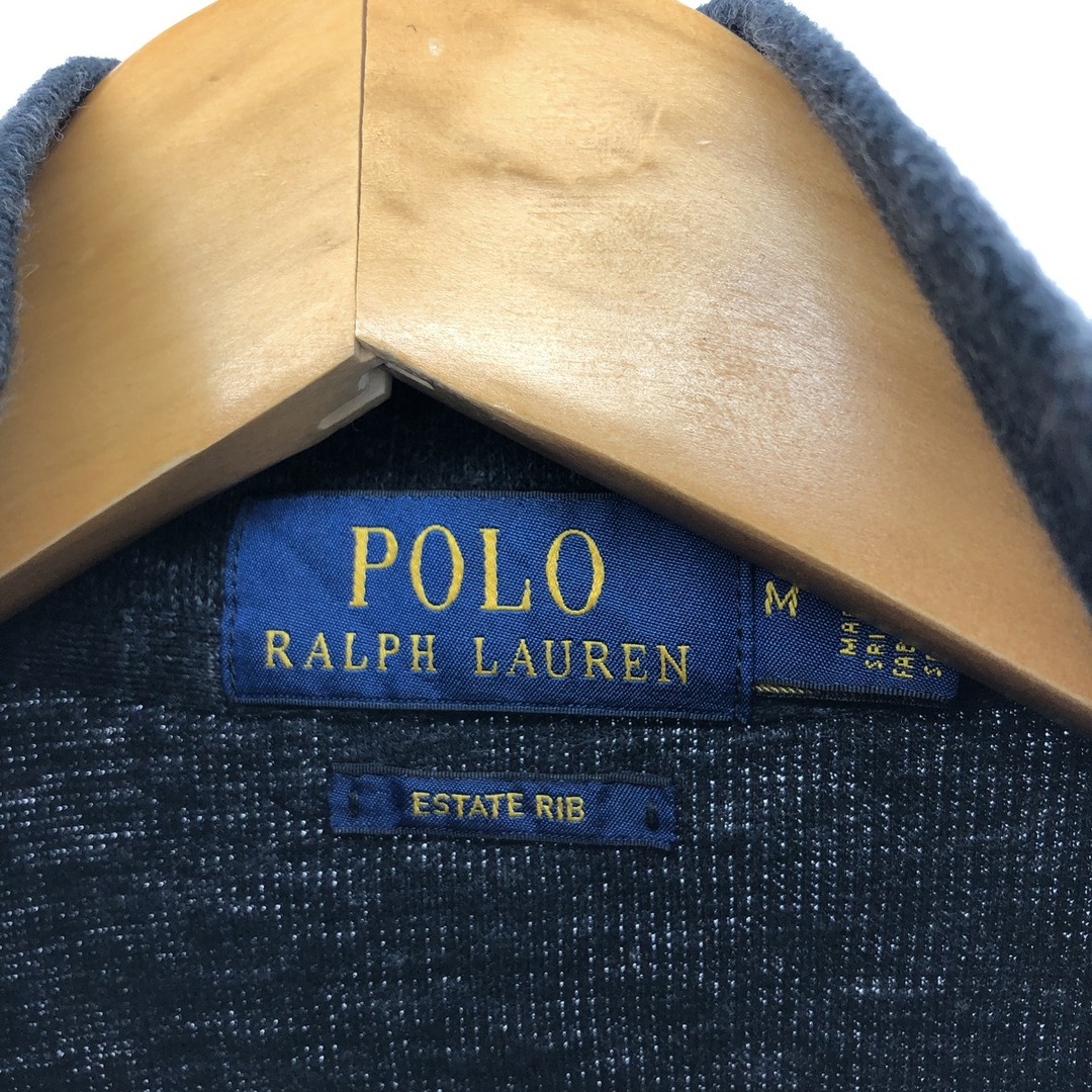 Ralph Lauren(ラルフローレン)の古着 ラルフローレン Ralph Lauren POLO RALPH LAUREN  ESTATE RIB コットンニットハーフジップセーター メンズM /eaa420411 メンズのトップス(ニット/セーター)の商品写真