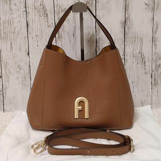 フルラ(Furla)の【極美品】希少　FURLA　プリムラ　コニャックカラー　2wayバッグ(ショルダーバッグ)